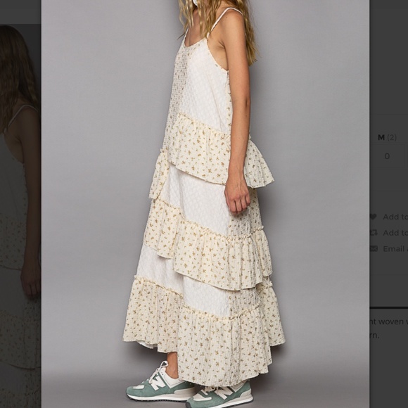 POL 🩵 #35 POL Maxi Dress Women's Floral Maxi Dress Summer Cami Dress SR26 - Picture 4 of 6